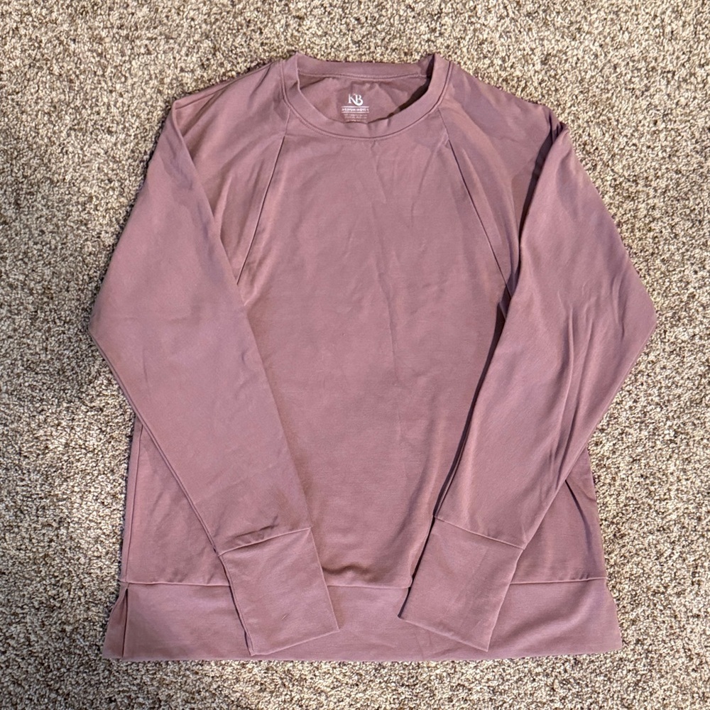 Bamboo maternity and nursing crewneck sweater